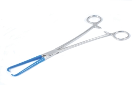 Braun Uterine Tenaculum Forceps, Insulated From Box Lock To Tips, Overall Length 10" (254mm) 